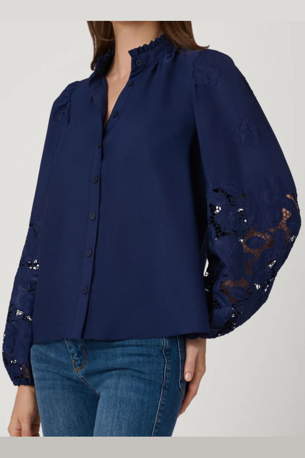 Shoshanna Ingrid Top - Navy