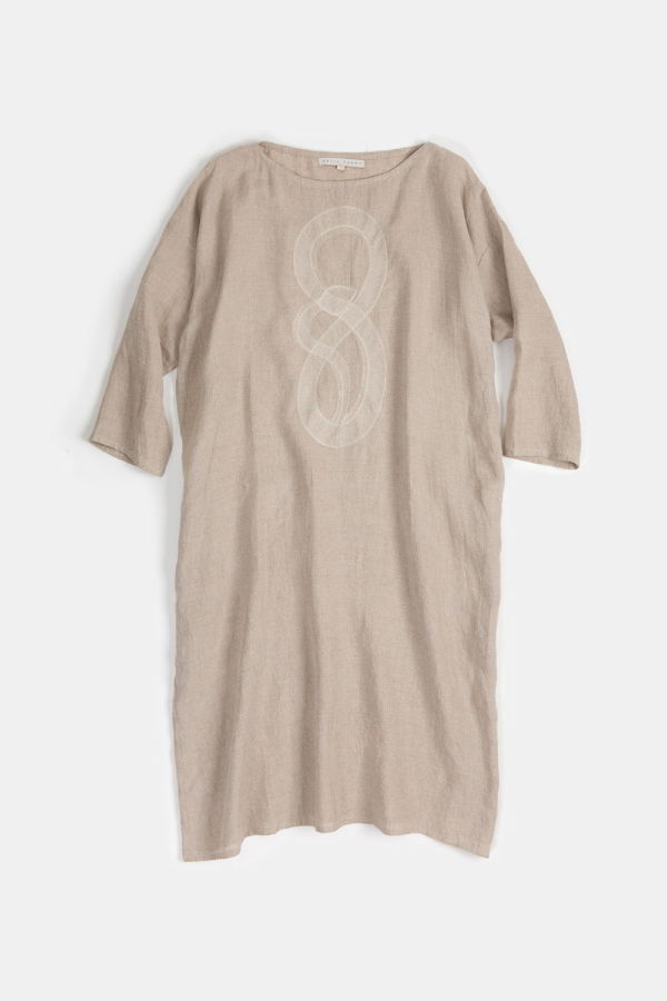Erica Tanov Ines Embroidered Dress Serpens