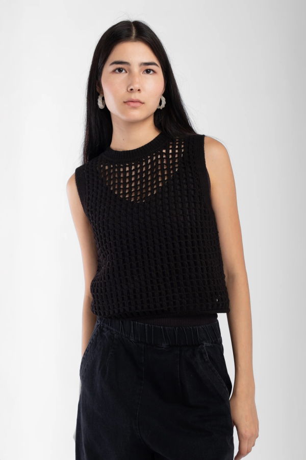 Micaela Greg Juna Mesh Tank Top