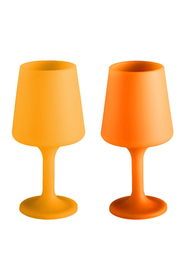Porter Green Swepp Silicone Unbreakable Wine Glasses