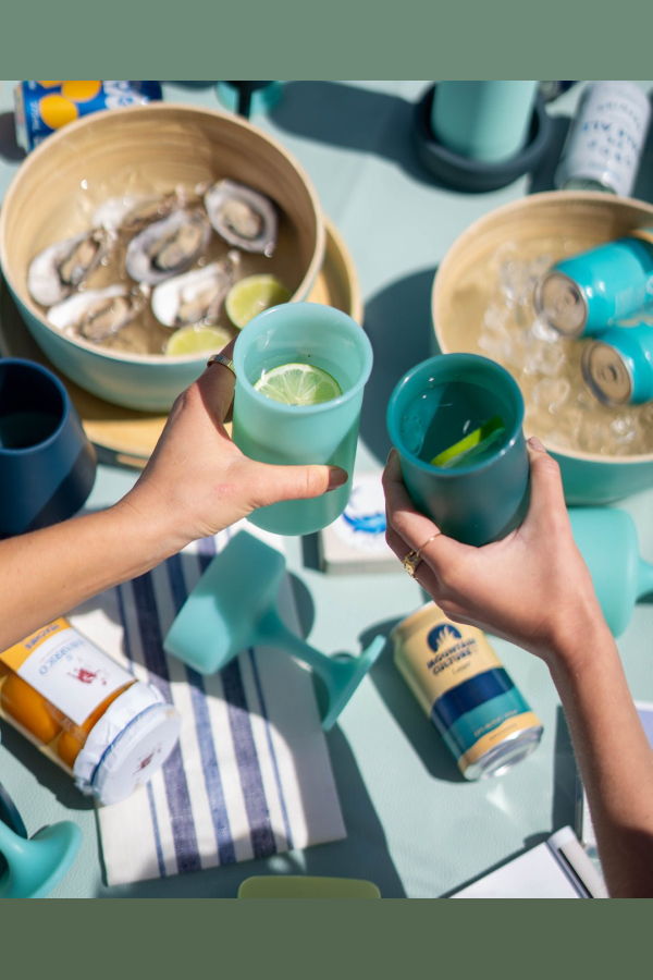 Porter Green Stegg Silicone Unbreakable Highball Glasses