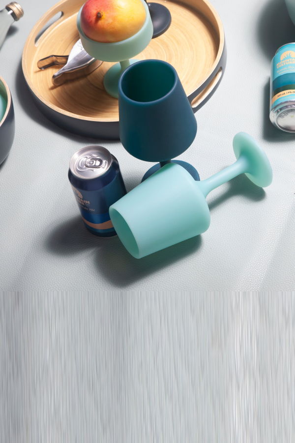 Porter Green Swepp Silicone Unbreakable Wine Glasses