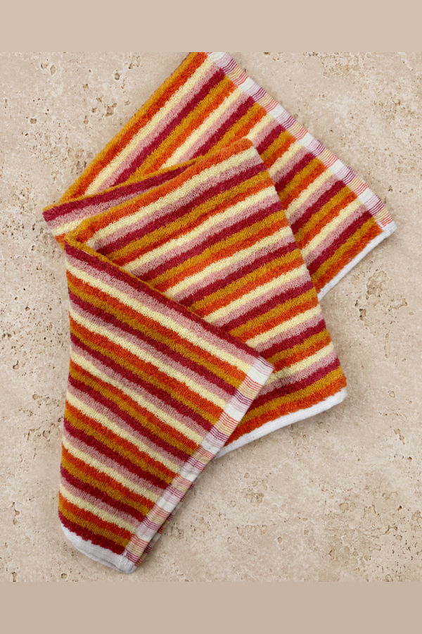 Olive and Loom Striped Marseille Hand Towel