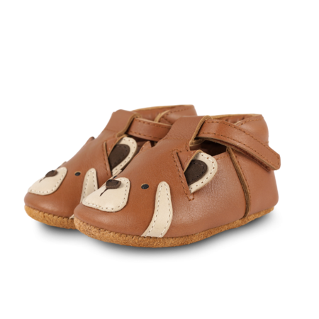 KIDS Donsje Spark Special Saint Bernard Baby Shoes - Truffle
