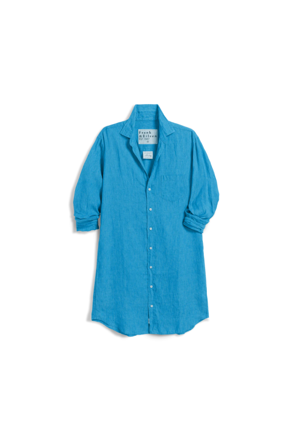 Frank & Eileen Mary Classic Shirtdress - Turquoise