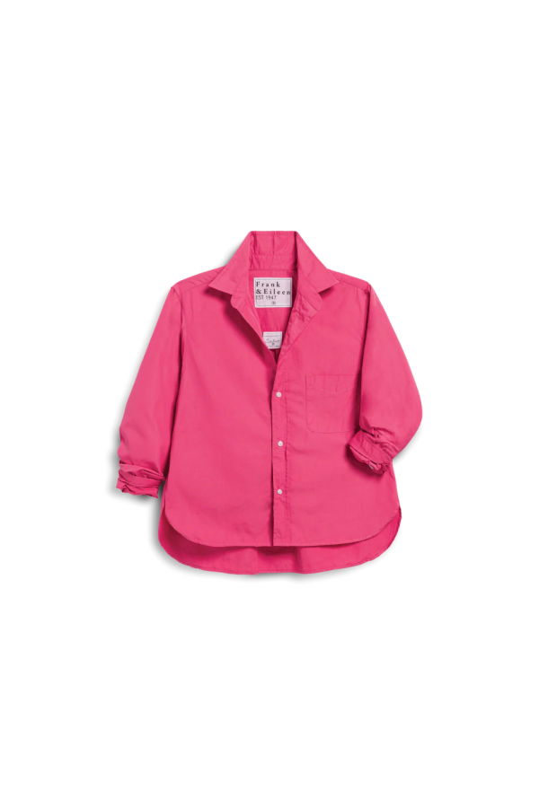 Frank & Eileen Silvio Untuckable Button-Up Shirt - Magenta