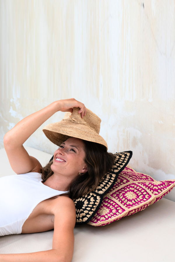 Zanatany Concepts Raffia Cushion
