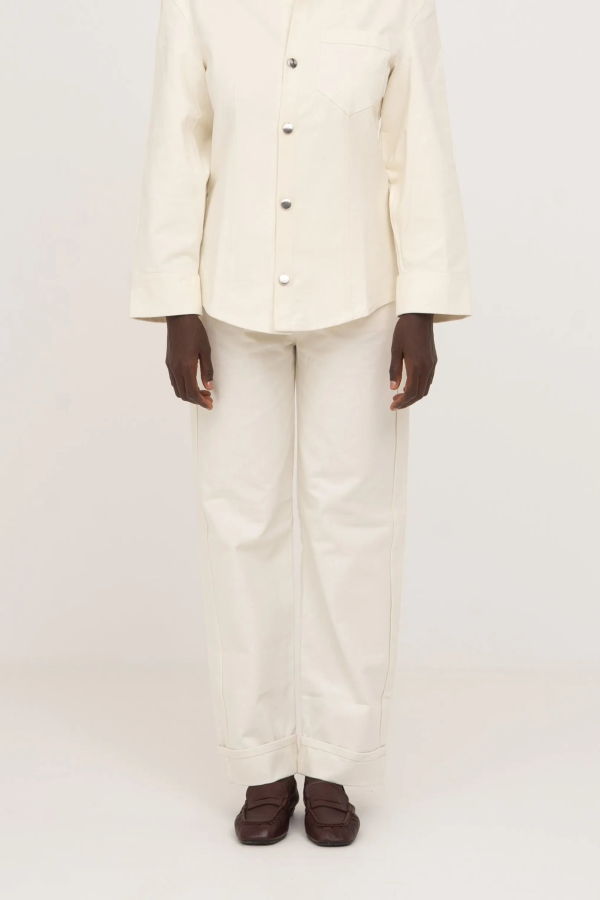 Carmensays Agenda Denim Trousers - Cream