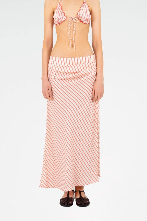 Carmensays Alchemist Striped Ruched Skirt