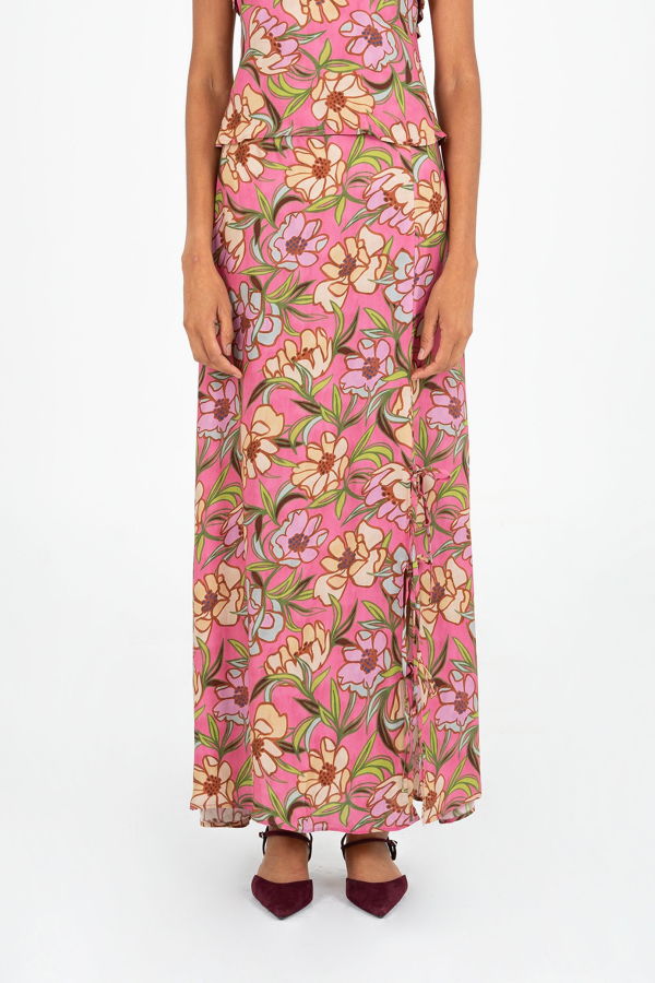 Carmensays Amara Floral Print Skirt