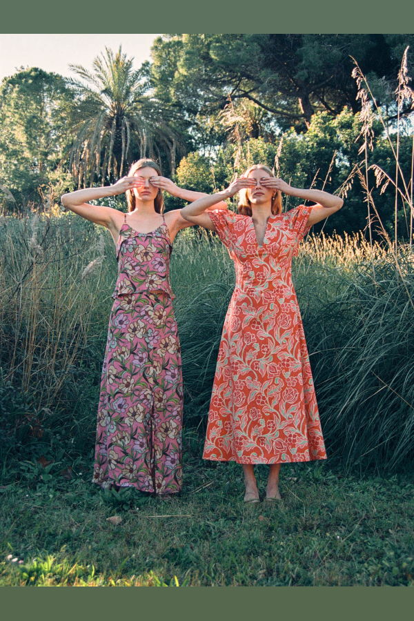 Carmensays Amara Floral Print Skirt