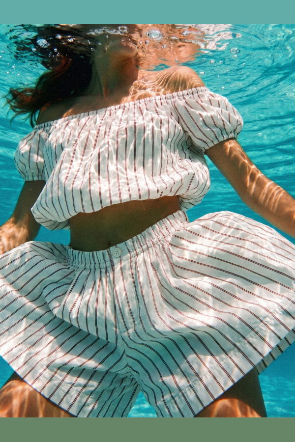 Carmensays Azura Striped Shorts