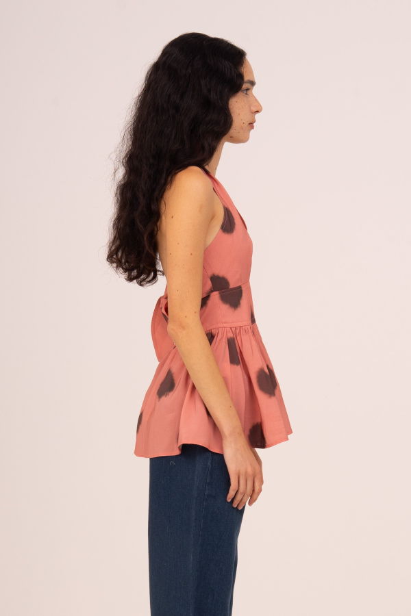 Carmen Says Bliss Polka Dot Halter Top
