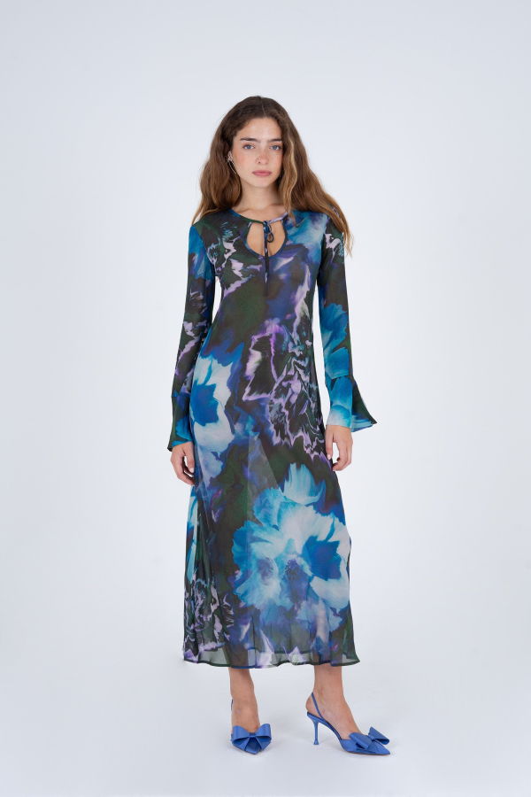 Carmensays Urania Flower Print Dress