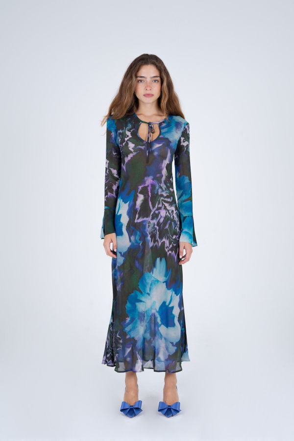 Carmensays Urania Flower Print Dress