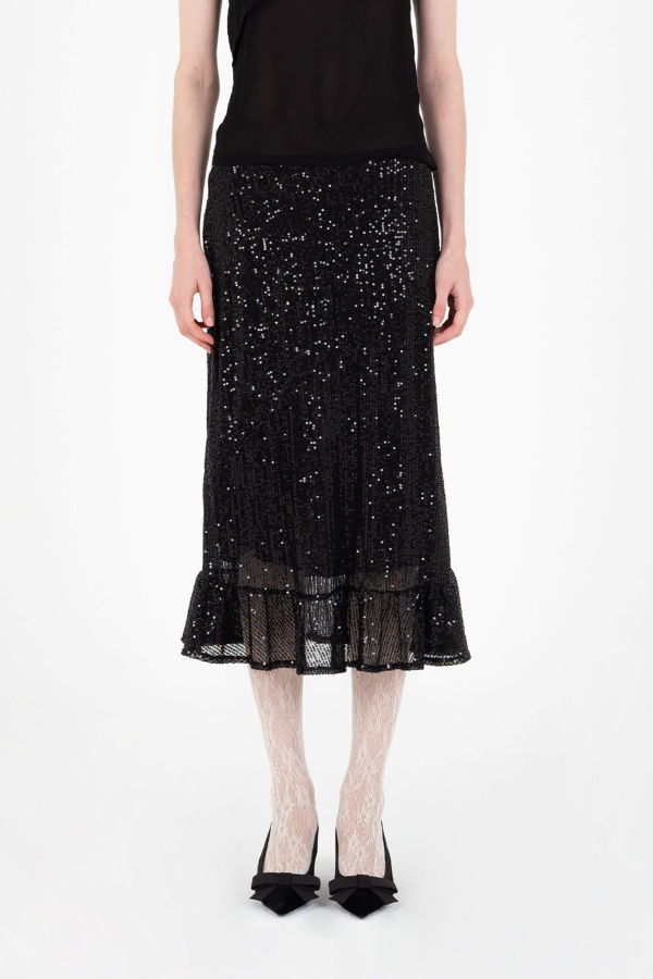 Carmensays Esteem Sequin Midi Skirt