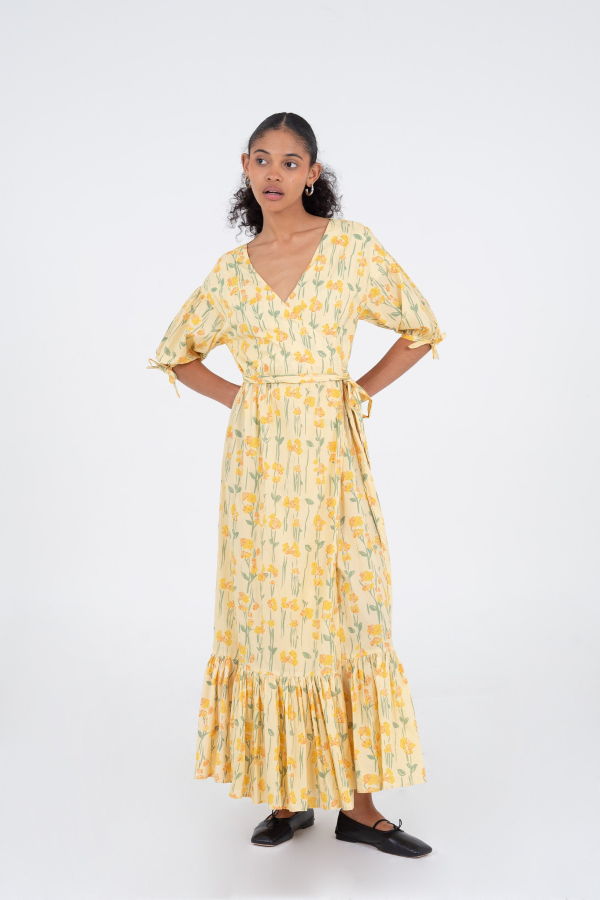 Carmensays Iris Floral Print Dress