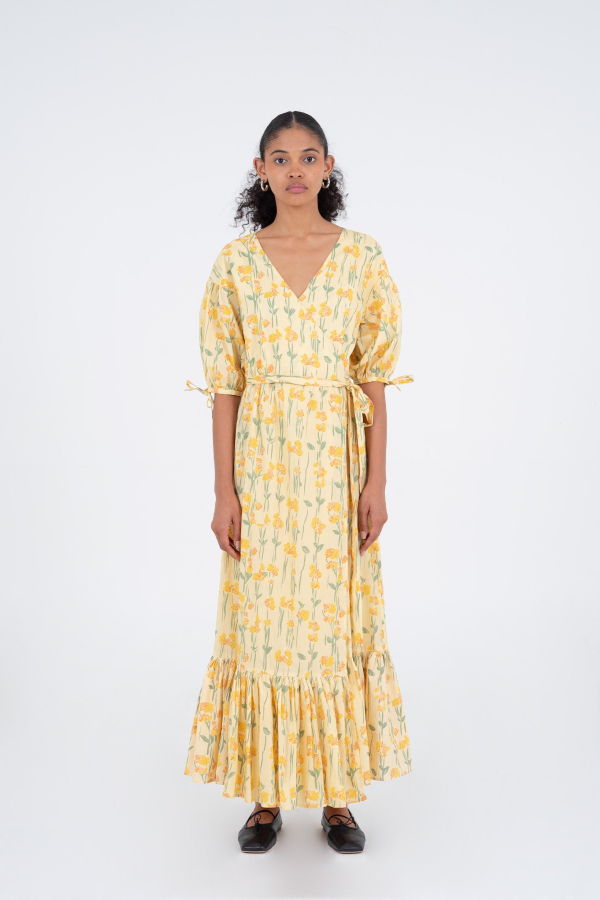 Carmensays Iris Floral Print Dress