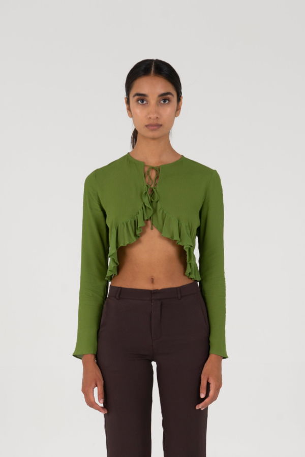 Carmensays Leaf Blouse