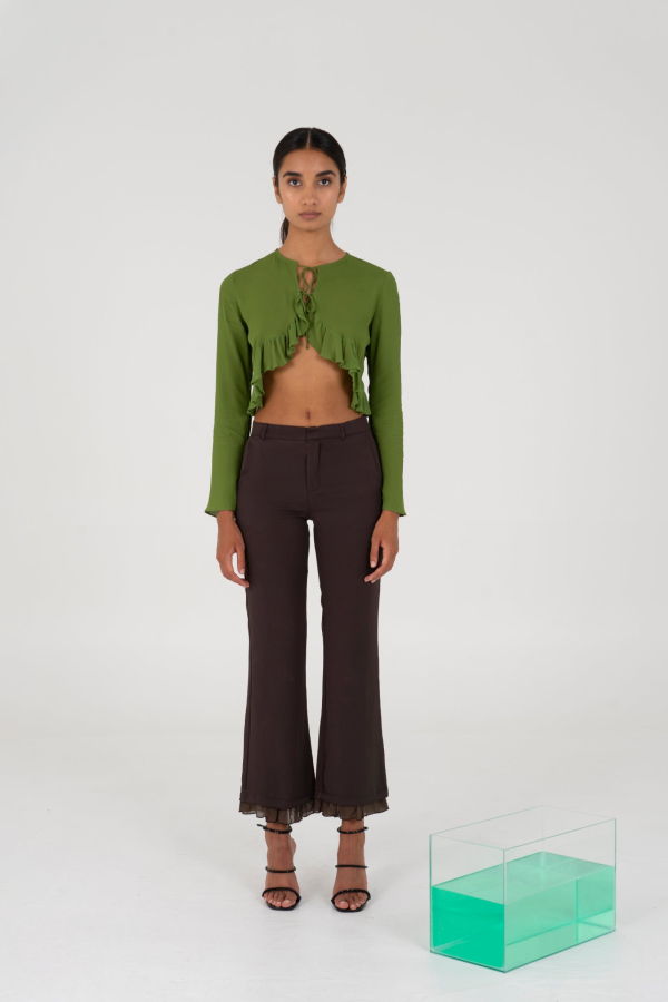Carmensays Leaf Blouse