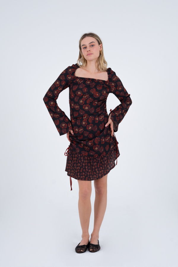 Carmensays Lullaby Floral-Printed Short Dress