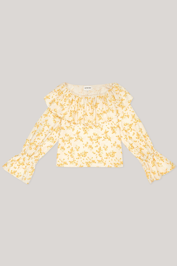 Carmensays Marguerite Floral Print Blouse