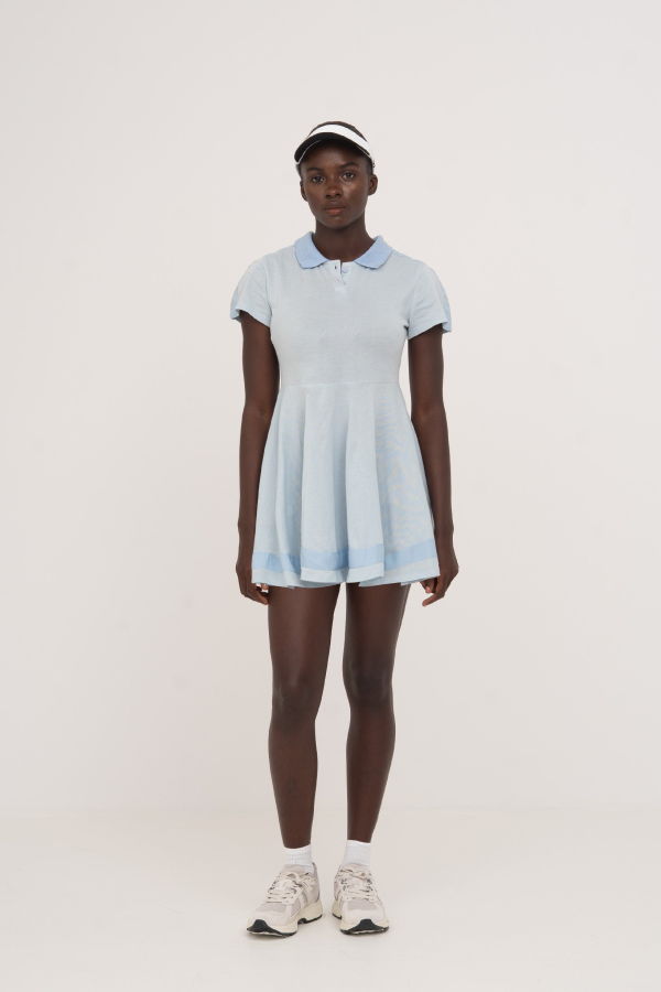 Carmensays Matchpoint Jersey Knit Mini Tennis Dress
