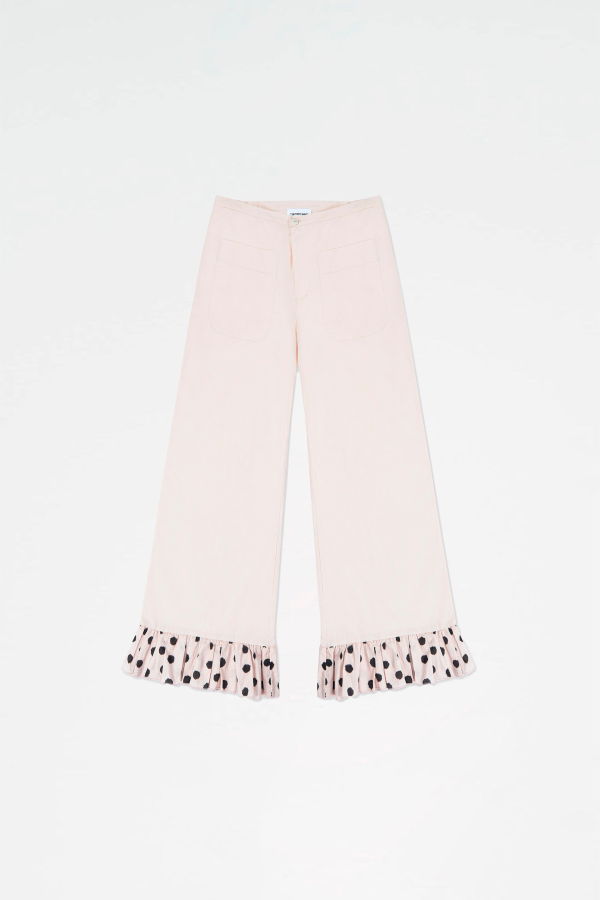 Carmensays Noctis Polka Dot Print Pants - Beige
