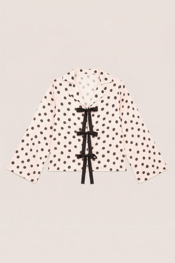Carmensays Noctis Polka Dot Pyjama Shirt