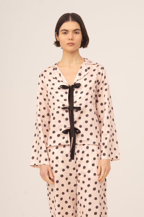 Carmensays Noctis Polka Dot Pyjama Shirt