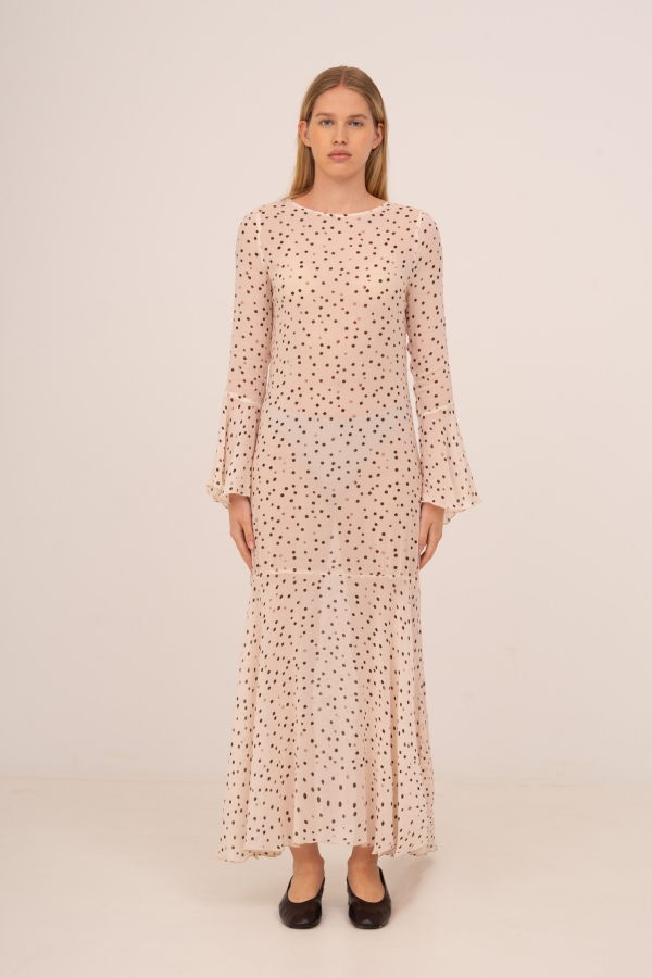 Carmensays Polka Dot Print Jester Dress