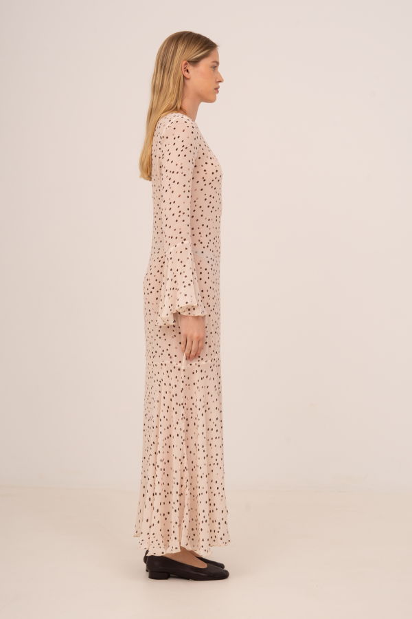 Carmensays Polka Dot Print Jester Dress