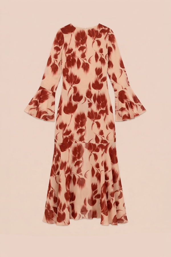 Carmen Says Jester Flower Print Midi Dress