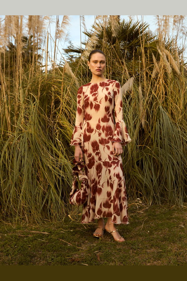 Carmen Says Jester Flower Print Midi Dress