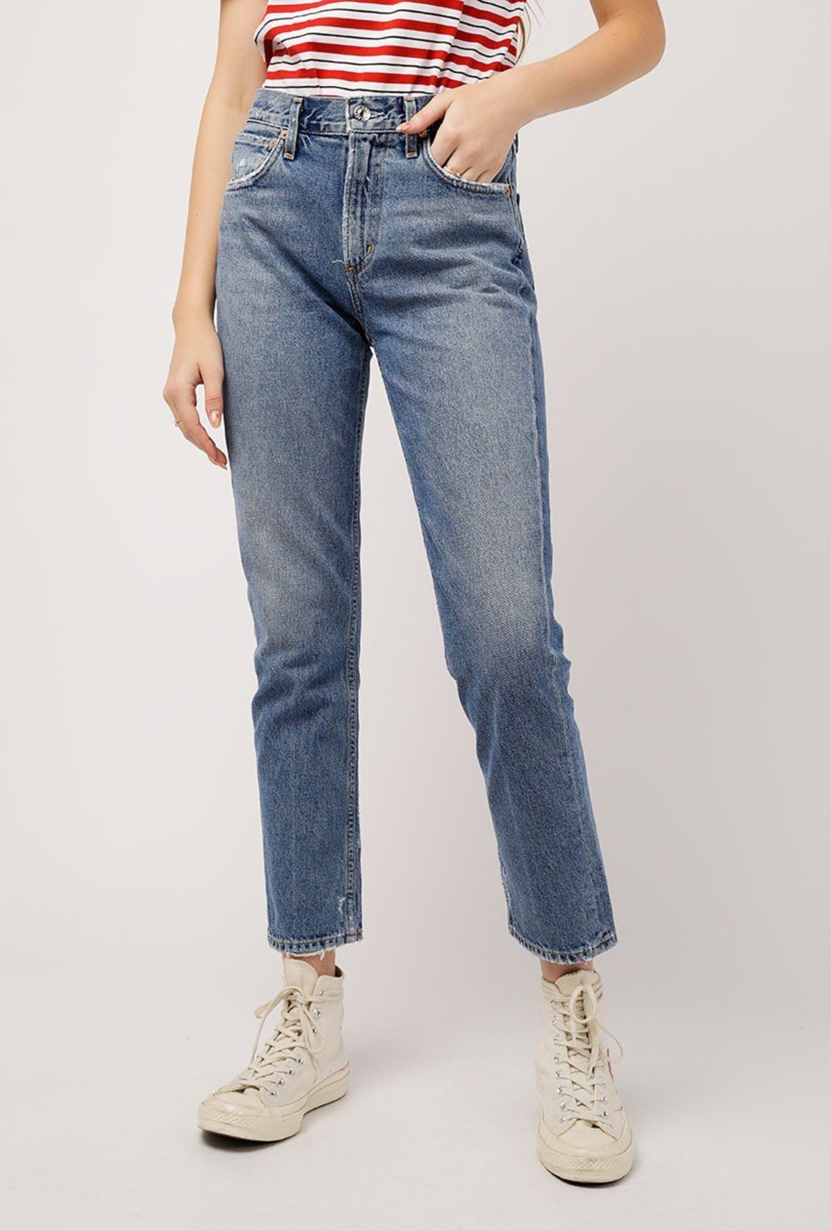 agolde cigarette jean AGOLDE Cigarette Straight Jean