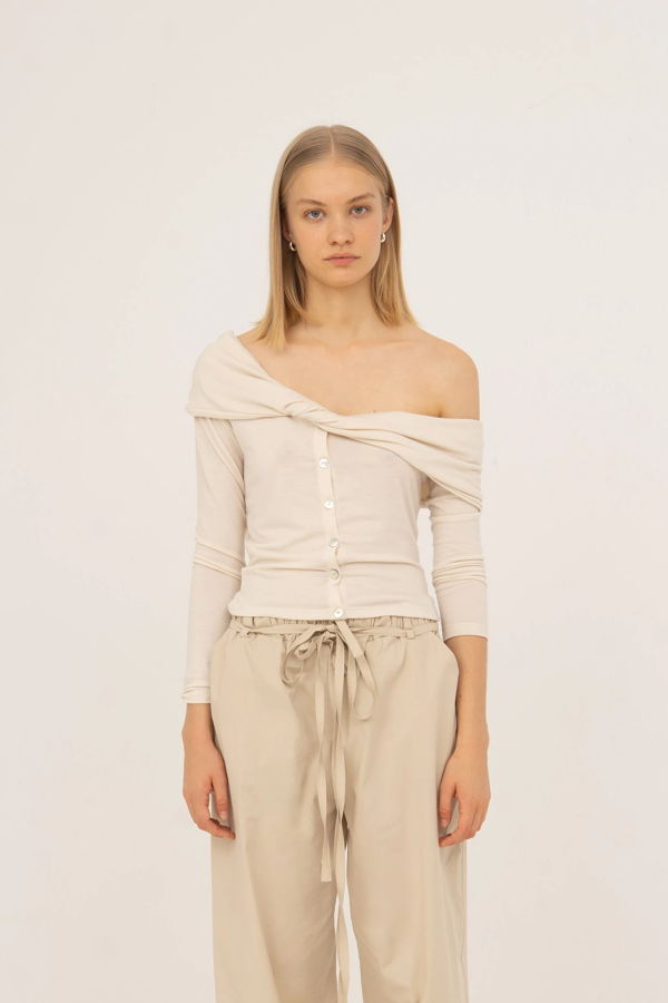 Carmensays Tender Off Shoulder Jersey Top