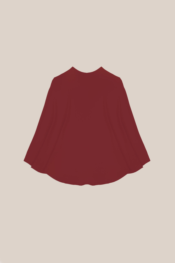 Carmensays Whispered Occasion Cape - Burgundy