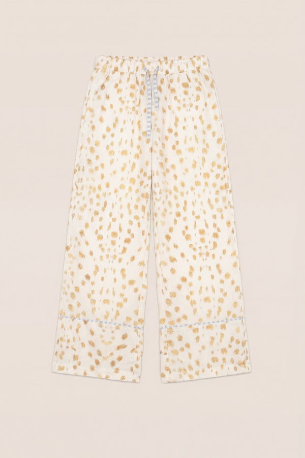 Carmensays Pyjama Pants - White Bambi Deer PrintWhite Bambi Deer Print 