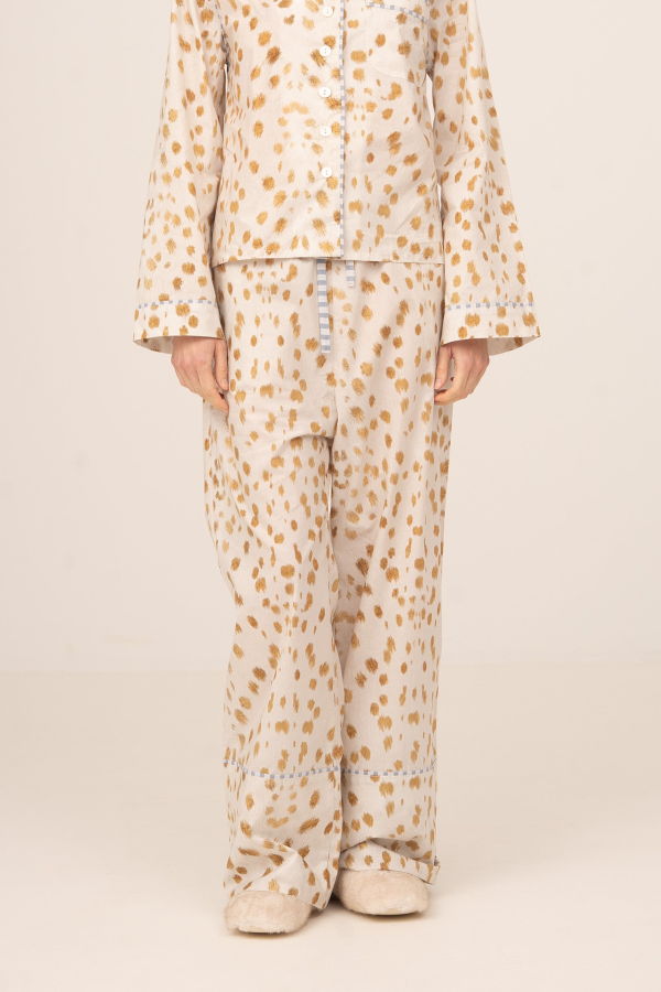 Carmensays Pyjama Pants - White Bambi Deer PrintWhite Bambi Deer Print 