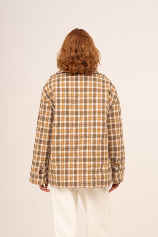 Carmensays Willow Plaid Puffer Jacket