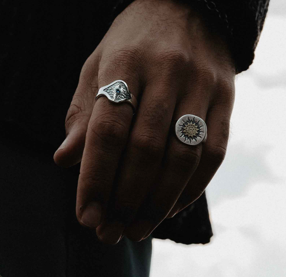 SUE THE BOY Sun Signet Ring - Image 4 of 4