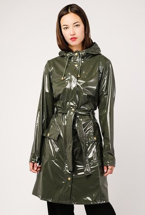 Rains Curve Jacket - GLOSS GREEN 