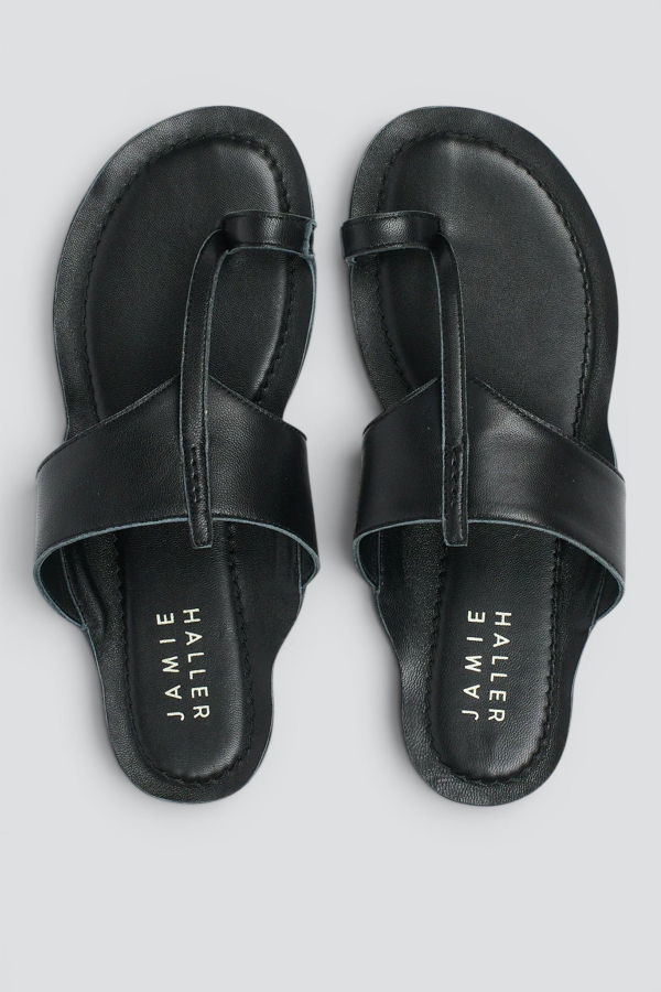 Jamie Haller Toe Thong Sandal - Black