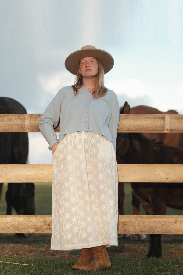 Harly Jae Brodie Skirt - Orchid Embroidery