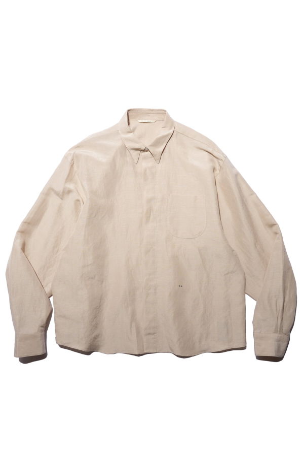 Old Joe Cropped Hidden Button Collar Shirts - Dune