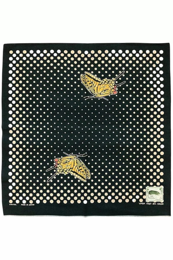 Kapital Fastcolor Selvedge Bandana (Coco Swallowtail)
