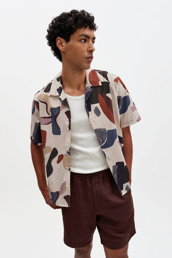 Wax London Didcot Abstract Shapes Shirt