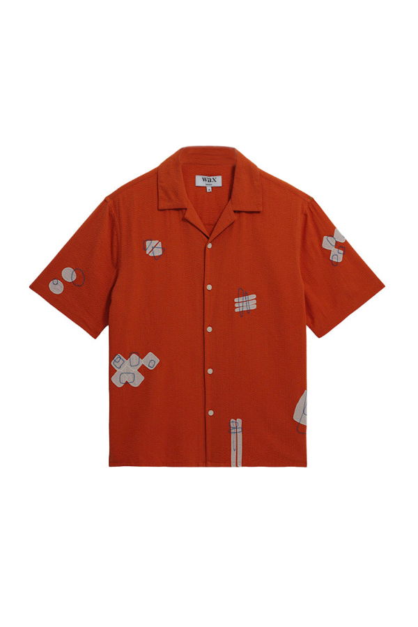 Wax London Didcot Scribble Applique Shirt