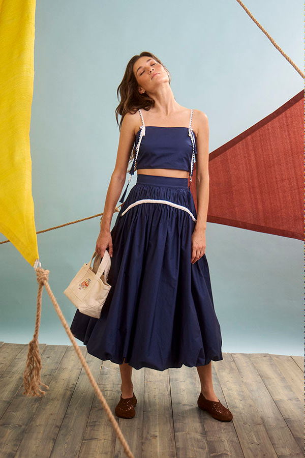 Hunter Bell Allegra Skirt - Deep Sea