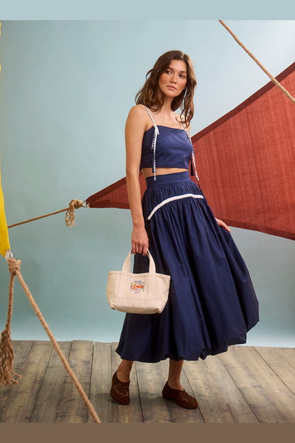 Hunter Bell Allegra Skirt - Deep Sea